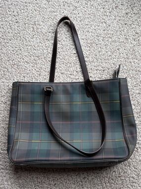 Vintage Lauren Ralph Lauren Classic Plaid Tote Rare